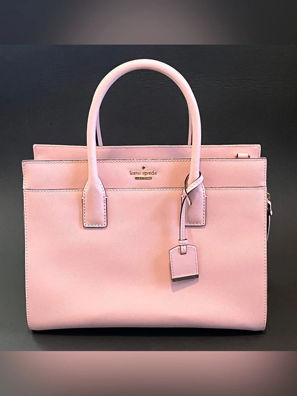 Kate Spade Cameron Medium Satchel Blush Pink Saffiano Leather NWOT Crossbody